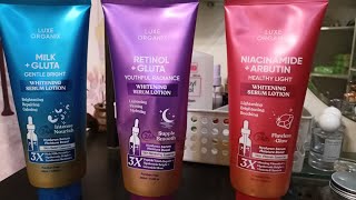 LUXE ORGANIX SERUM LOTIONS tagalog review [upl. by Ayim702]