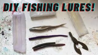 How to Make Soft Plastic Fishing Lures for CHEAP Silicon Mold [upl. by Odnanreh119]