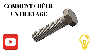 Solidworks Tutorial  comment créer un filetage  die external thread  Vis Bolt [upl. by Karina]