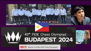 Philippines vs Georgia  45th FIDE Chess Olympiad 2024 Round 10 Live Stream [upl. by Elohcim]