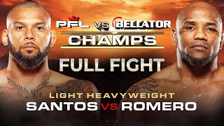 Yoel Romero vs Thiago Santos  PFL vs Bellator  Full Fight [upl. by Lebezej600]