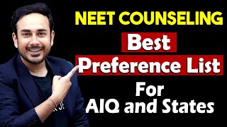 Best Preference List For NEET Counselling in AIQ and States neet2024 neetcounselling mccaiq [upl. by Ynobe]