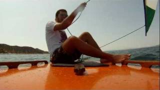 Sailfish sailboat Waterbury Alcort Inc 1945 GoPro [upl. by Latsyrhc]