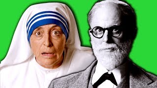 Mother Teresa vs Sigmund Freud ERB Behind The Scenes [upl. by Ulyram691]