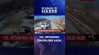 Yol Ortasında Durunca Zincirleme Kaza Kaçınılmaz Oldu [upl. by Aes]