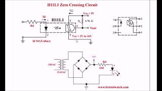 H11L1 Optocoupler based ZeroCrossing Pulse Detector [upl. by Rialcnis149]