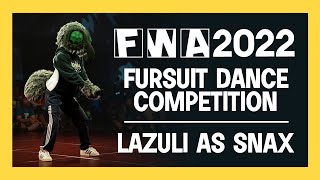 Furry Weekend Atlanta 2022 Fursuit Dance Competition  Lazuli as Snax [upl. by Pascasia]