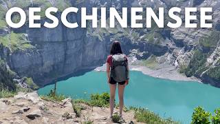 Oeschinensee  Switzerland’s Most Beautiful Alpine Lake Panorama Hike Kandersteg [upl. by Hna]