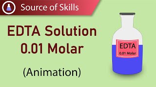 EDTA Solution 001 molar  edta indicator preparation edta solution preparation and standardization [upl. by Jocelyne457]