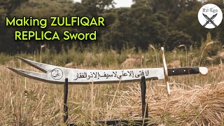 Making ZULFIQAR Replica sword  subscribe my new channel 👉 mr kge [upl. by Eirdua]