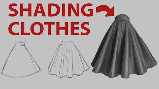 how i draw and color clothes  tips  tricks for shading [upl. by Htrahddis50]