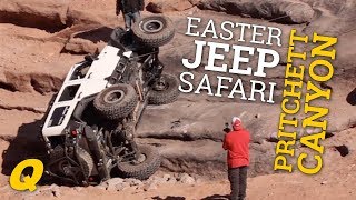 Pritchett Canyon Trail Run at Easter Jeep Safari 2017 [upl. by Eikkin]