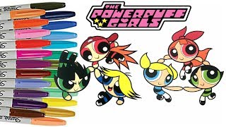 Powerpuff Girls Coloring Book Bubbles Blossom Buttercup Rowdyruff Boys Boomer Brick Butch PPG vs RRB [upl. by Nemracledairam]