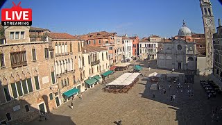 🔴 Venezia Italia Live Webcam  Campo Santa Maria Formosa Venice  Stream from Ruzzini Palace Hotel [upl. by Keil611]