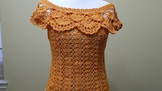 Blusa Crochet para Verano 1 de 2 [upl. by Faso]