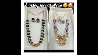 Sunday special offers లో One gram gold jewellery [upl. by Gnoc492]