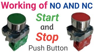 NO and NC push button working  what is NO NC  NO and NC Contact element  ⚡⚡ [upl. by Yesnikcm636]