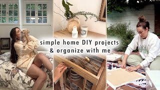 tackling simple DIY projects amp organizing our home  XO MaCenna Vlogs [upl. by Broddie]