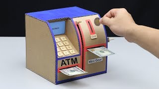 How to Make Personal ATM Machine  DIY ATM Machine No DC Motor [upl. by Ynna]