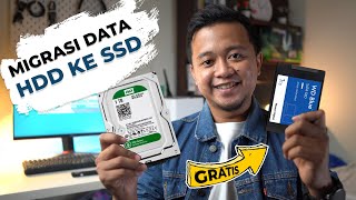 Cara Migrasi OS dari HDD ke SSD Tanpa Harus Install ulang [upl. by Joseito]