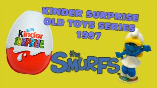 Kinder Surprise Eggs  Old Toys Series 01  1997  The Smurfs [upl. by Johnstone653]