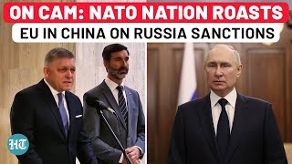 NATO Nation PM Scolds Europe In China On Russia Sanctions ‘Risking Ourselves…’  Slovakia  USA [upl. by Sirehc]