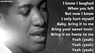 Sam Cooke  Bring It On Home to Me  with lyrics [upl. by Anyrtak]