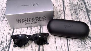 RAYBAN STORIES WAYFARER  The Facebook Camera Sunglasses [upl. by Assile]