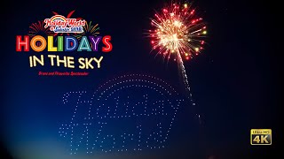 Holidays in the Sky Drone and Fireworks Spectacular Full Show 4K Holiday World 2022 06 28 [upl. by Aridaj48]