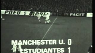 1968 October 16 Manchester United England 1 Estudiantes Argentina 1 Intercontinental Cup [upl. by Zedecrem]