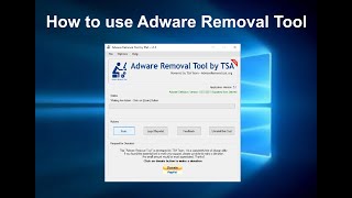 Adware Removal Tool  A freeware utility to remove adware [upl. by Rettig]