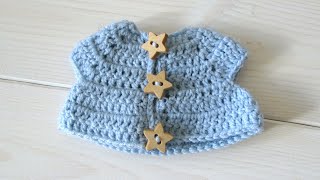 How to crochet an animal  doll jacket  Wooly Wonders Crochet Animals [upl. by Amla]