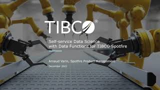 TIBCO Spotfire Data Functions [upl. by Fritz969]