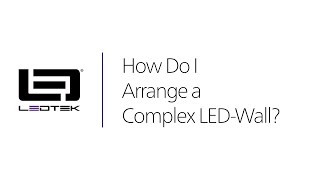 Arranging a Complex LEDWall with NovaStar NovaLCT [upl. by Aij]