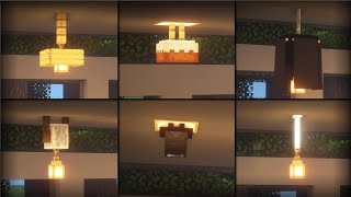 ⚒️Minecraft Tutorial 20 Ceiling Light Build Hacks amp Ideas [upl. by Llednar]