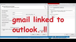 Setup gmail in outlook in 2 minutesFix incoming mail server and test email failure [upl. by Karwan]