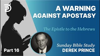 A Warning Against Apostasy  Part 16  Sunday Bible Study With Derek  Hebrews [upl. by Ashatan108]