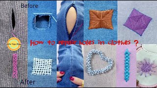 How to Sew Up Holes [upl. by Aimac]