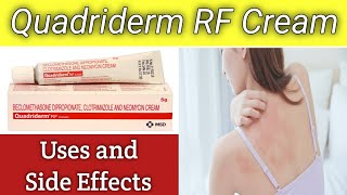 Quadriderm RF Cream Uses and Side EffectsFungal CreamWound CreamCream for itchy Skin [upl. by Laris]