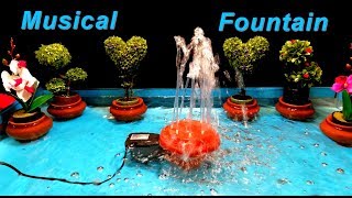 How to make Musical Dancing Fountain  DIY [upl. by Nosila]