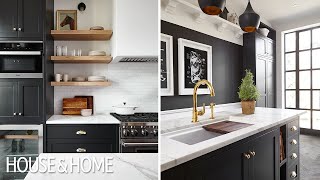 Kitchen Makeover Black amp Brass [upl. by Tarrance]