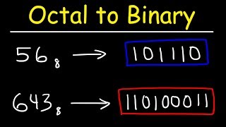 Convert Octal to any other BaseBinaryDecimalHexadecimal  Conversion from One radix to another [upl. by Burris]