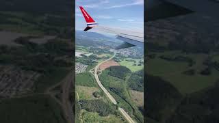 Norwegian 737 take off over Oslo airport norway takeoff [upl. by Fairley]