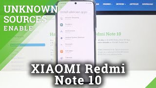 How to Install Apps From Unknown Sources on XIAOMI Redmi Note 10 – Allow Unknown Sources [upl. by Amre268]