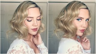 Great Gatsby Faux Bob  1920s Inspired Hair [upl. by Sander]