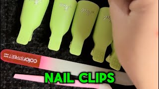 Using nail clips to remove nail polish strips [upl. by Eriam]