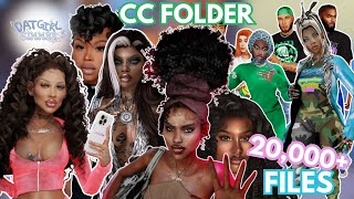 My ENTIRE CAS CC Folder Pt1  OVER 20000 FILES  LINK  The Sims 4 [upl. by Icnan]