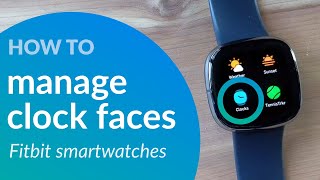 Install multiple clock faces manage and uninstall clock faces Fitbit VersaSenseIonic [upl. by Caitrin]