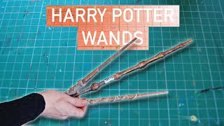 How To Make Harry Potter Wands DIY Paper Prop Craft Easy ✨ [upl. by Amsa]