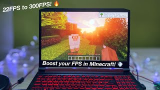 How to Boost your FPS in Minecraft Java Edition  2021 [upl. by Eyaj48]